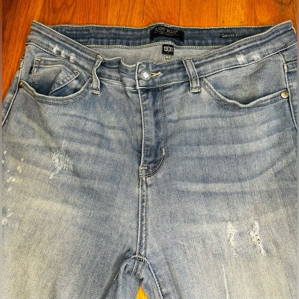 Judy Blue Distressed Jeans (Size 13/31) - Picture 9 of 15